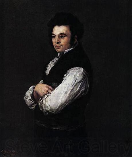 Francisco de Goya Portrat des Tiburcio Perez y Cuervo France oil painting art